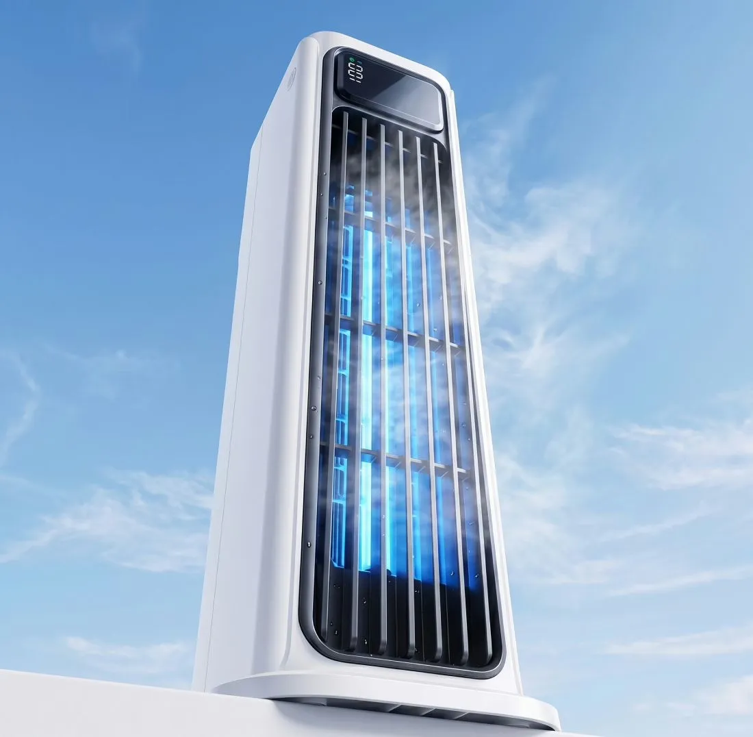AirZuma — enfriador portátil sin aspas en uso